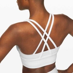 Lululemon Energy Bra *Long Line Texture White - 6